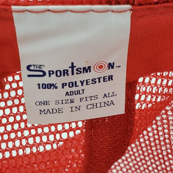 HEIL Heating Cooling Hat - Vintage Snapback Trucker Ball Cap RED Mesh Foam Rope - Picture 5 of 5